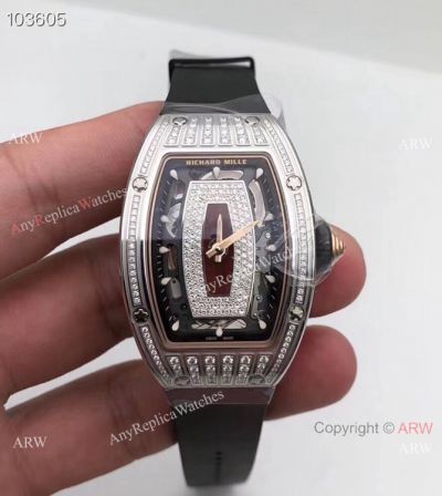 AAA Copy Richard Mille RM 07-01 Diamond Watch For Women